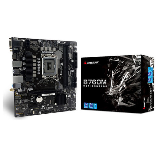 PB BIOSTAR B760MX2-E D4 M-ATX Skt 1700 HDMI VGA DVI-SX20 PB BIOSTAR B760MX2-E D4 M-ATX Skt 1700 HDMI VGA DVI